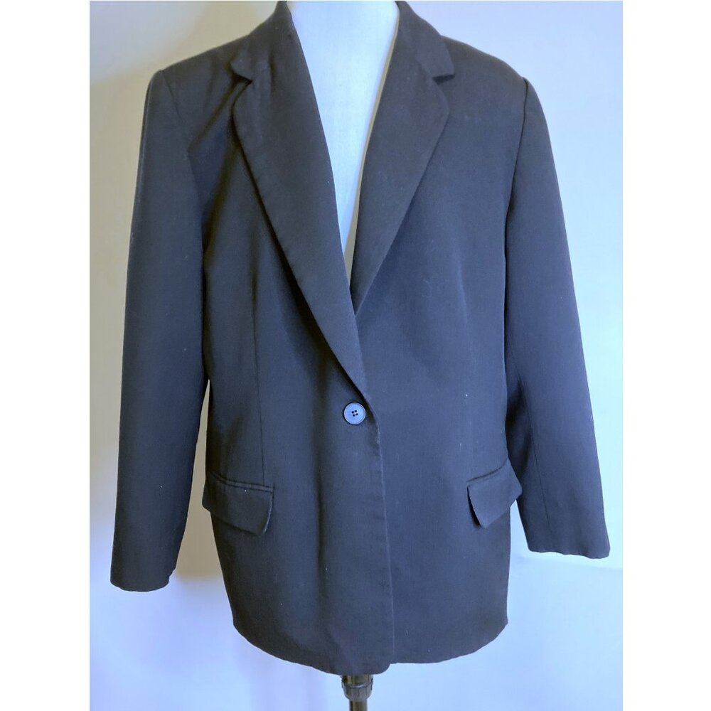 Pendleton Black Lightweight Wool Single Button Bl… - image 1